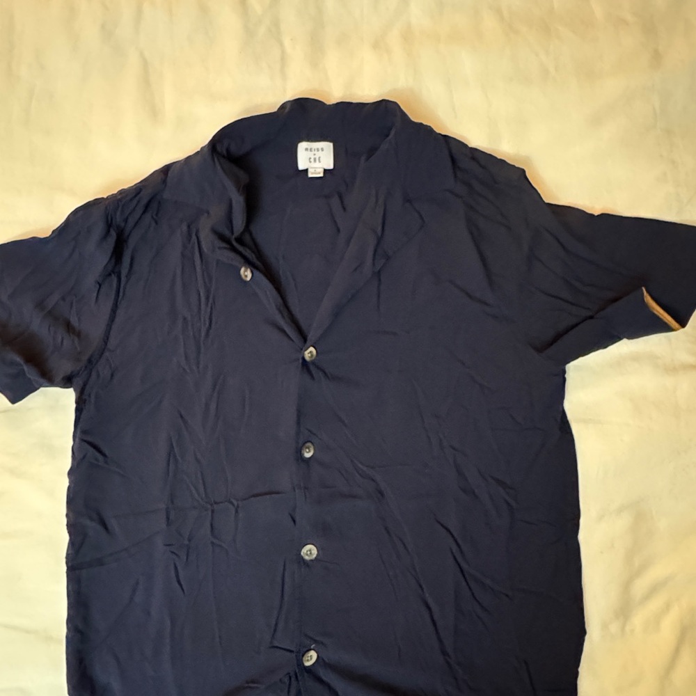 Reiss Dark Blue Collared Shirt